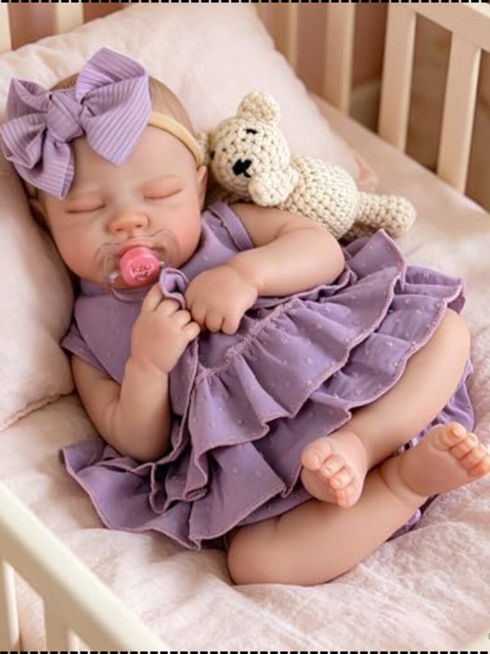 20-inch Handcrafted Reborn Baby Doll with Soft Cloth Body, Posable, Gift Set -